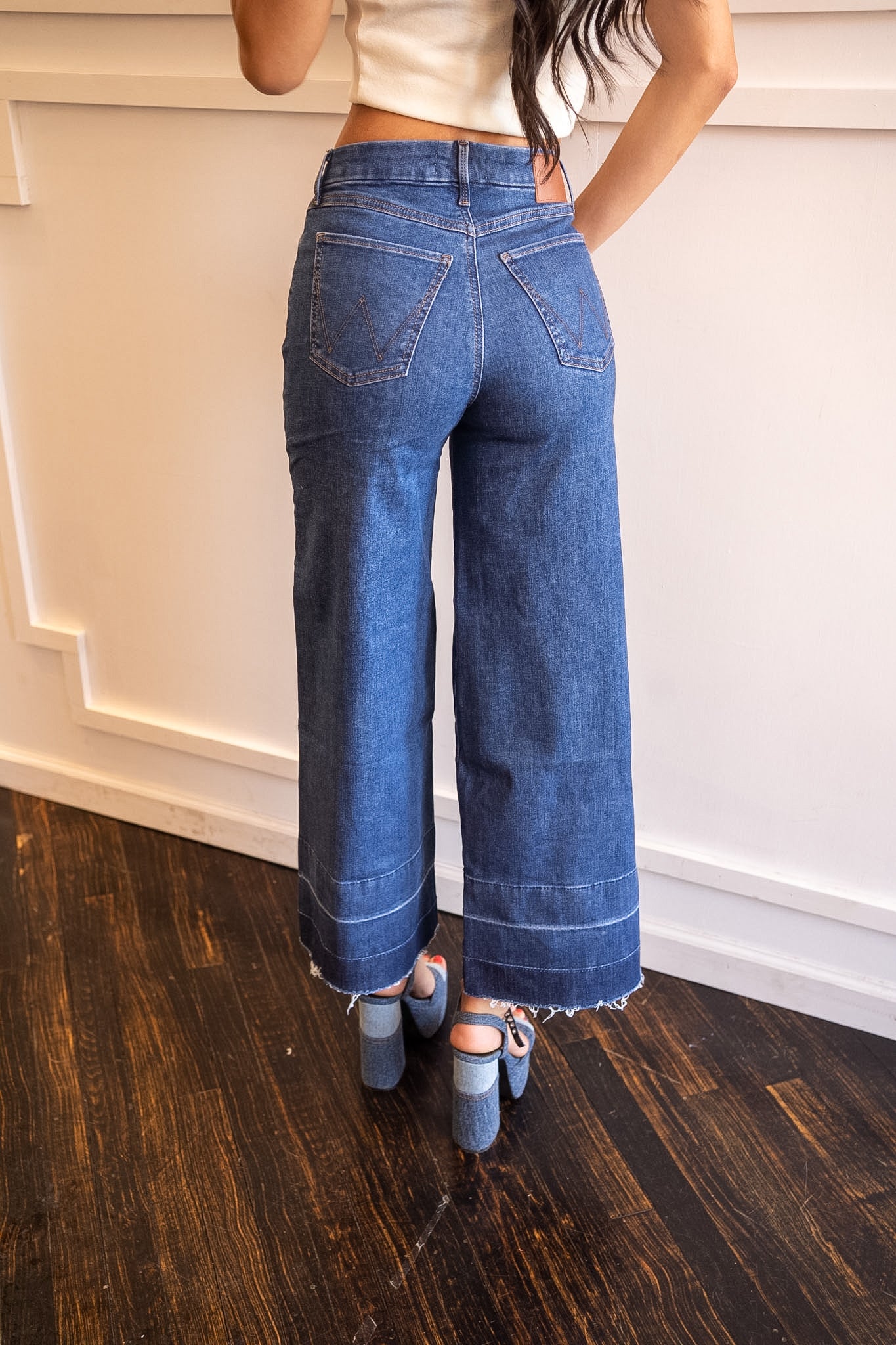 Wrangler Bespoke Cropped Frayed