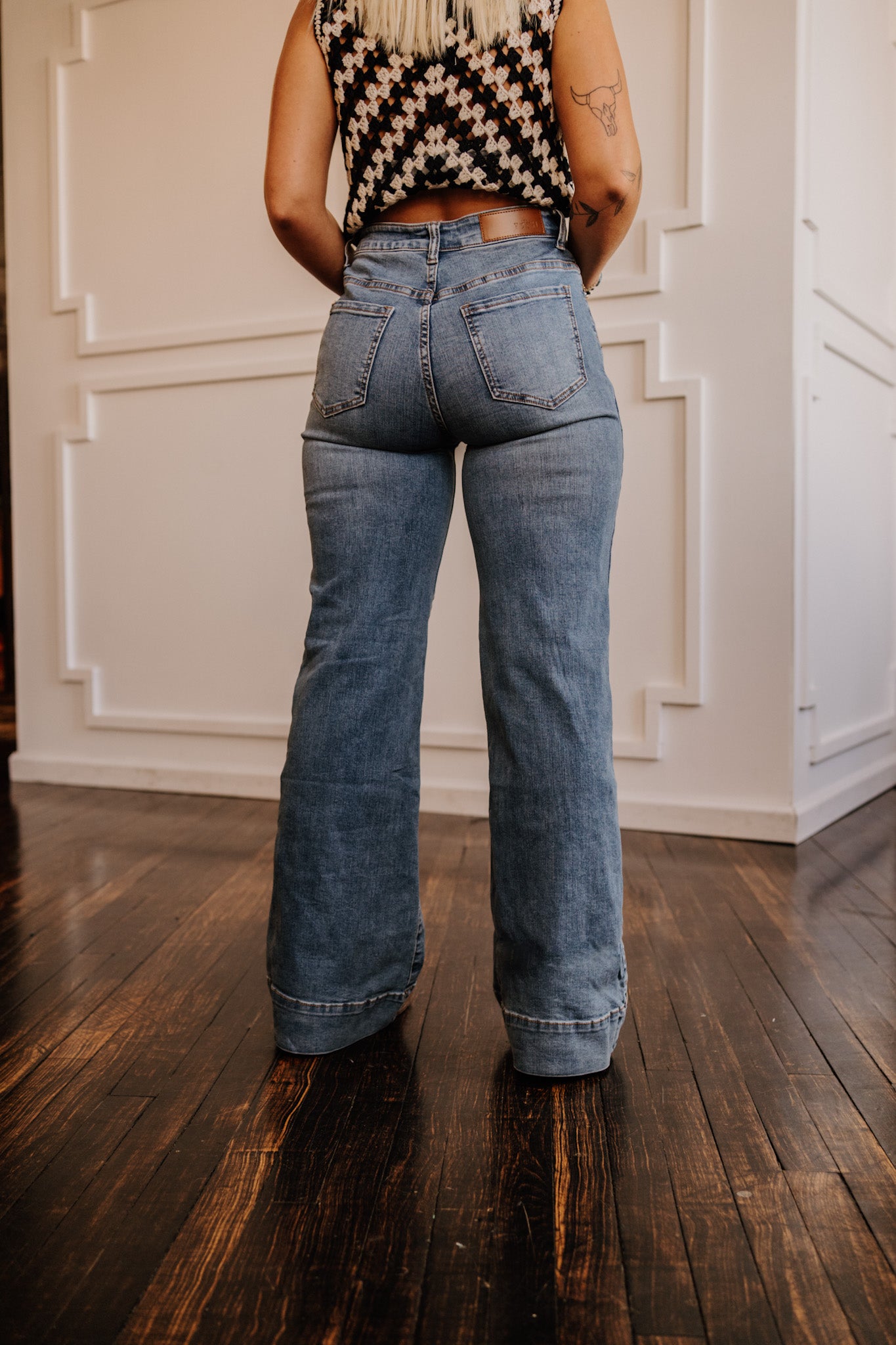 Tin Haul Wide Leg Side Yoke Women's Jeans