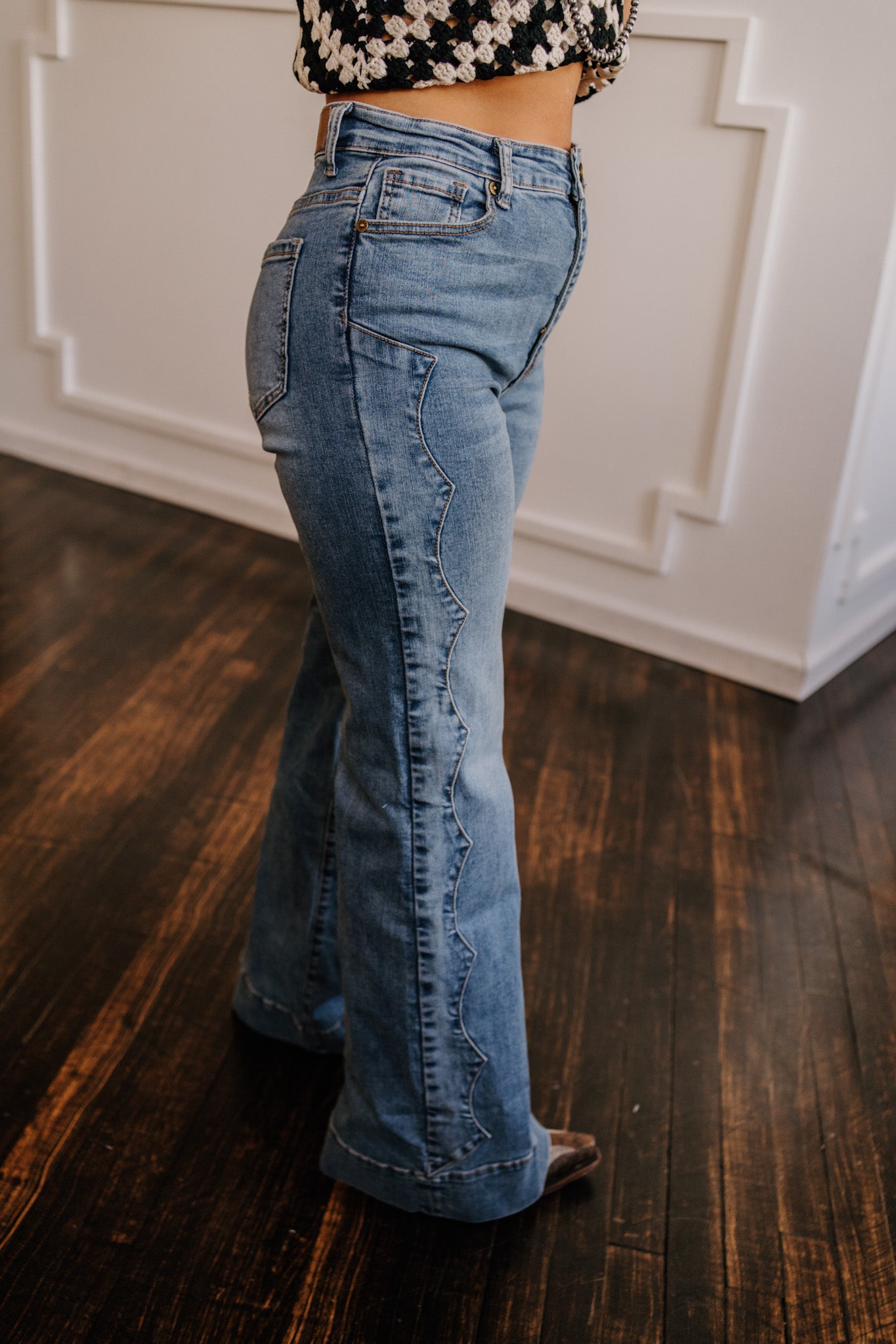 Tin Haul Wide Leg Side Yoke Women's Jeans