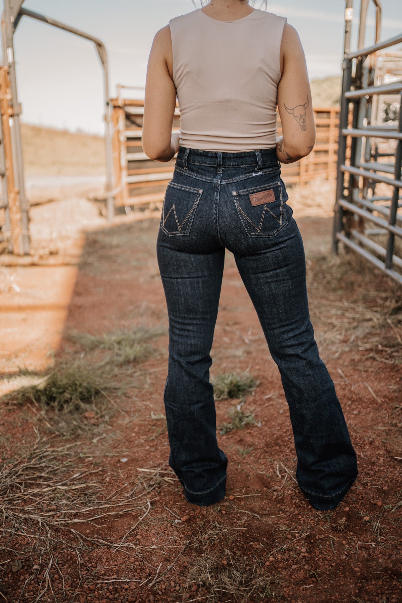 Wrangler Bespoke Beth Deep Sea Trouser