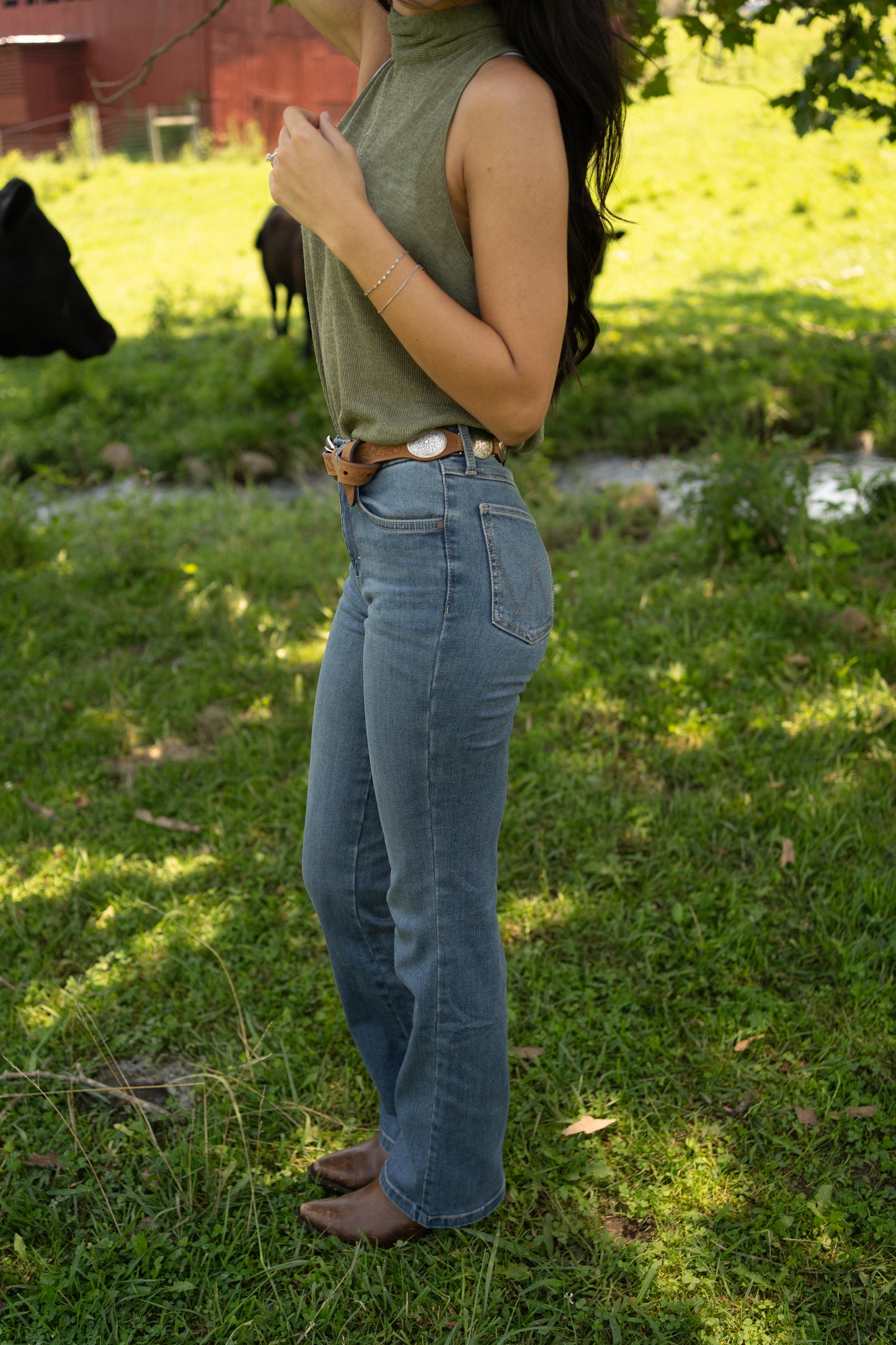Bespoke Extra Stretch Bootcut Stonewash Women's