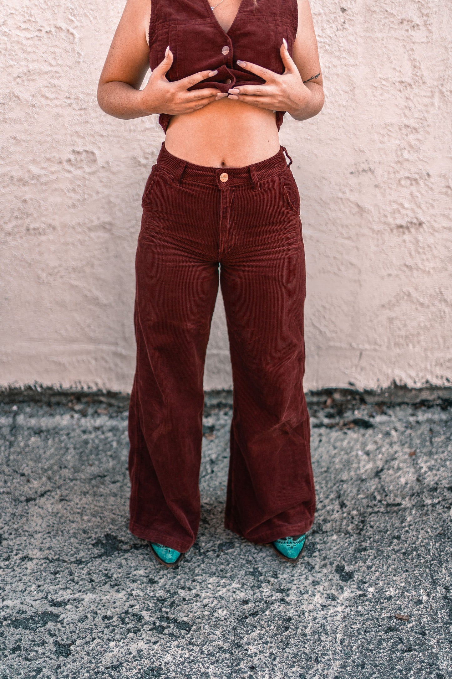 Sale ✨ Wrangler Punchy Corduroy Wide Leg Trouser