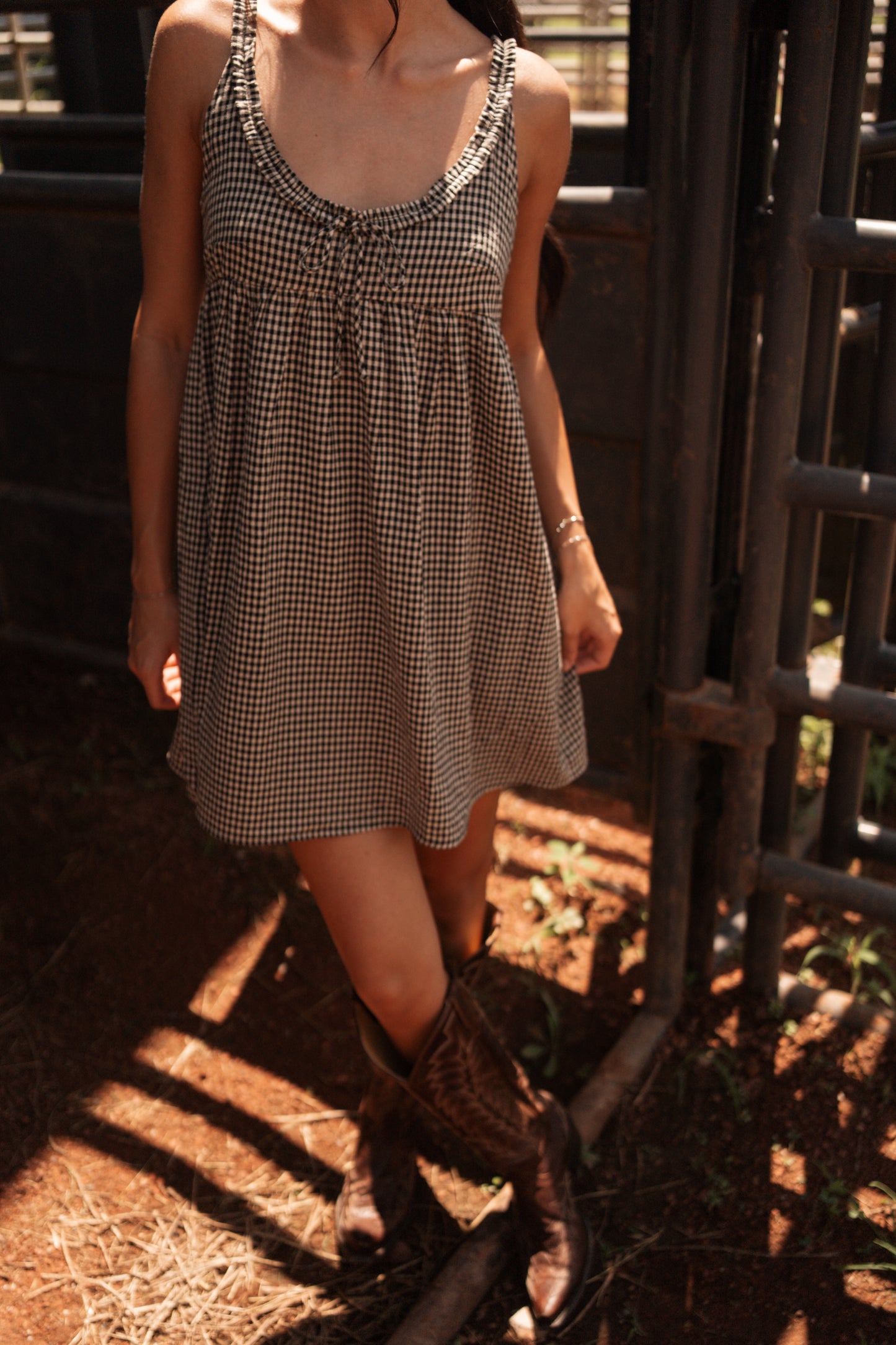 Camilla Gingham Mini Dress