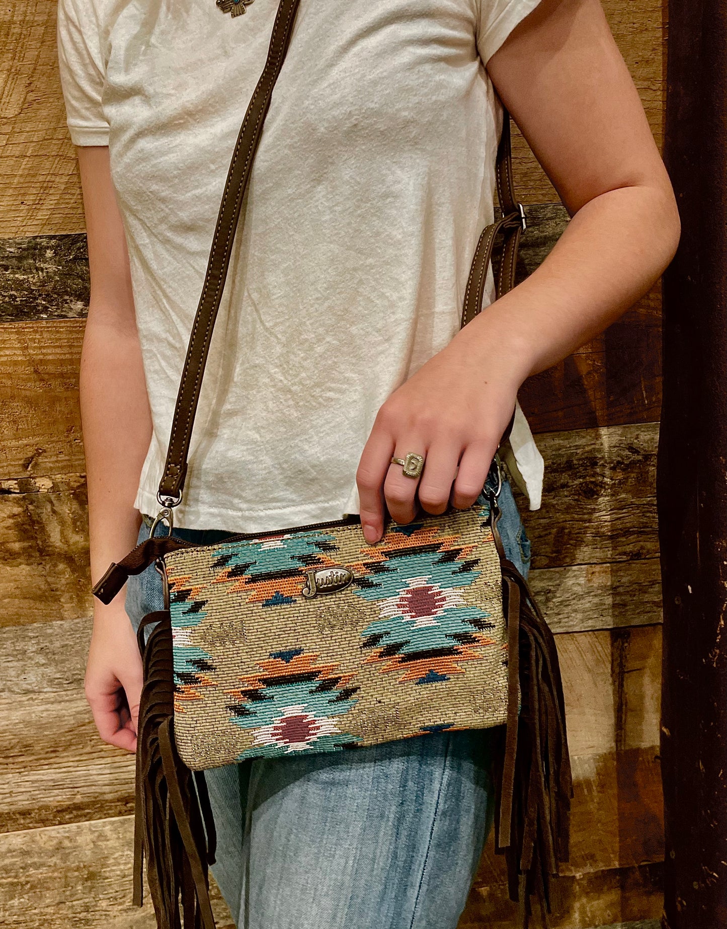 Justin Desert CrossBody/Wristlet