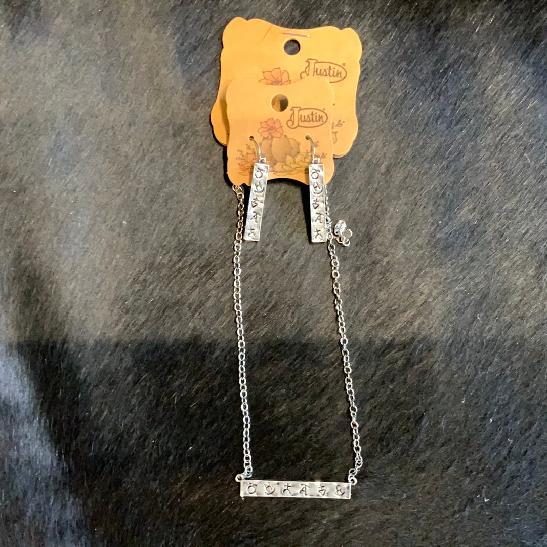 Branded Bar Earrings