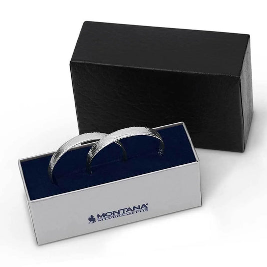 Elegance Chiseled Hoop Earrings