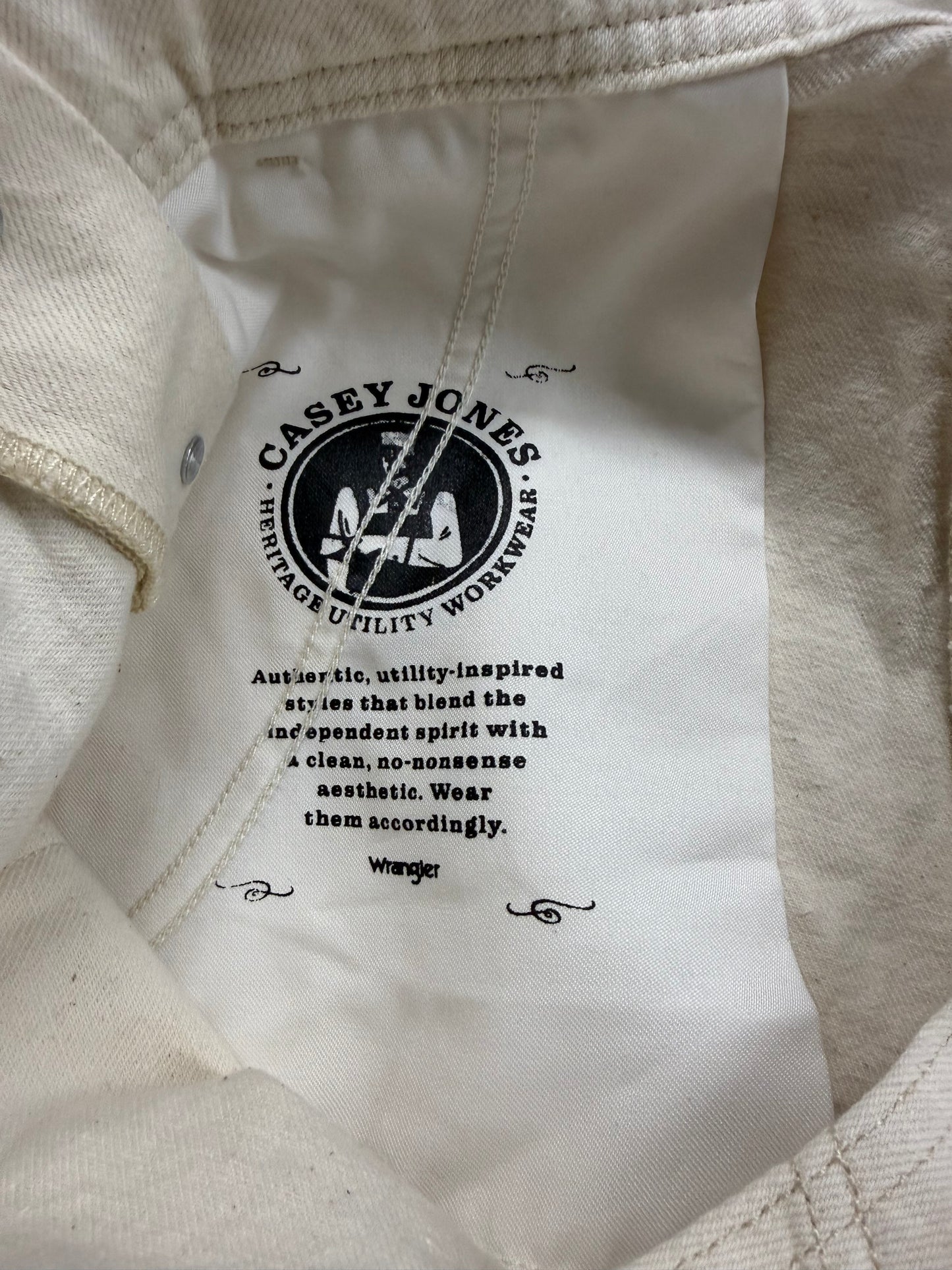 Casey Jones Natural Bib Overall Shorts
