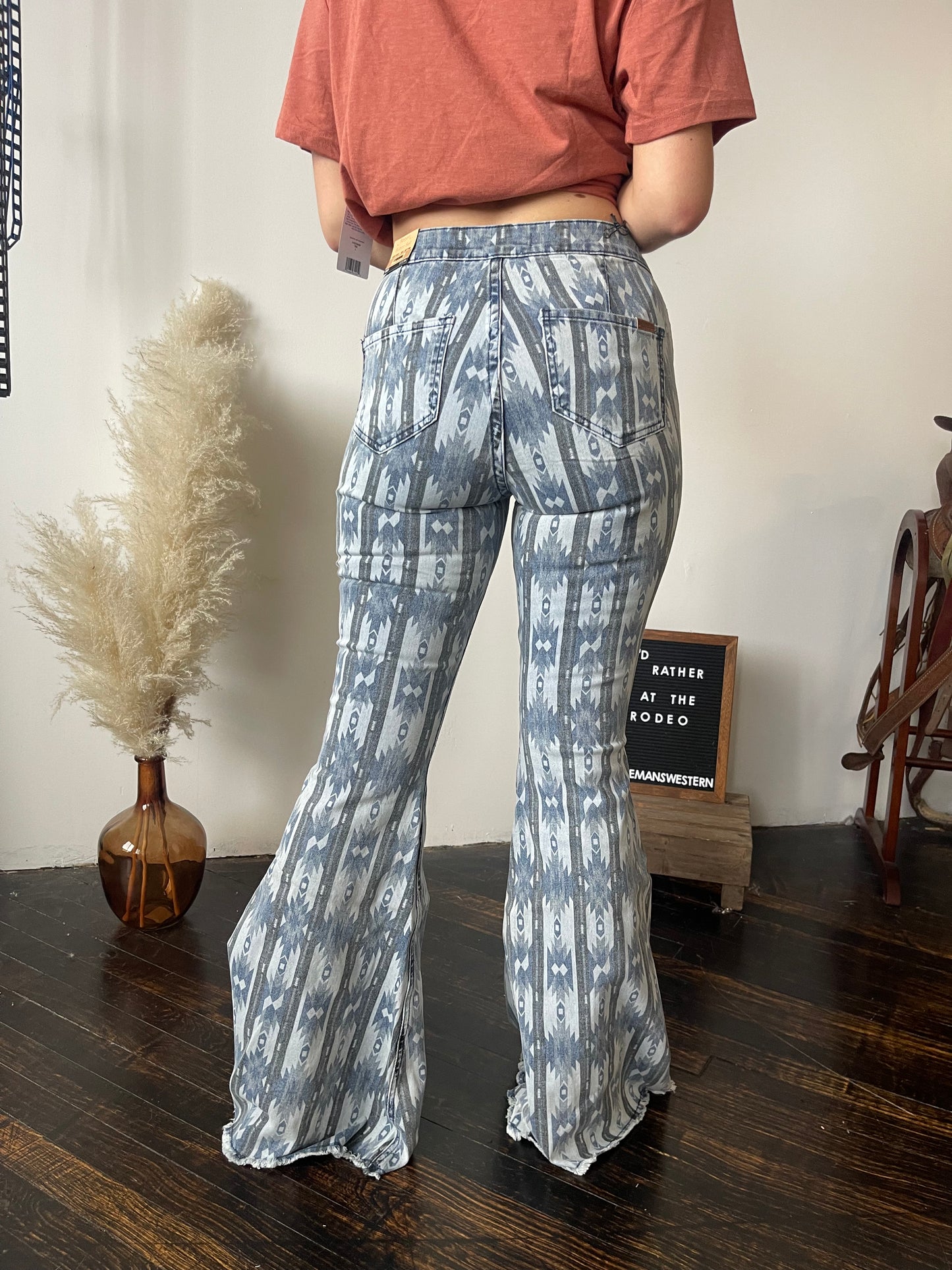 Final Sale ✨ Baby Blues Aztec Bell Jeans