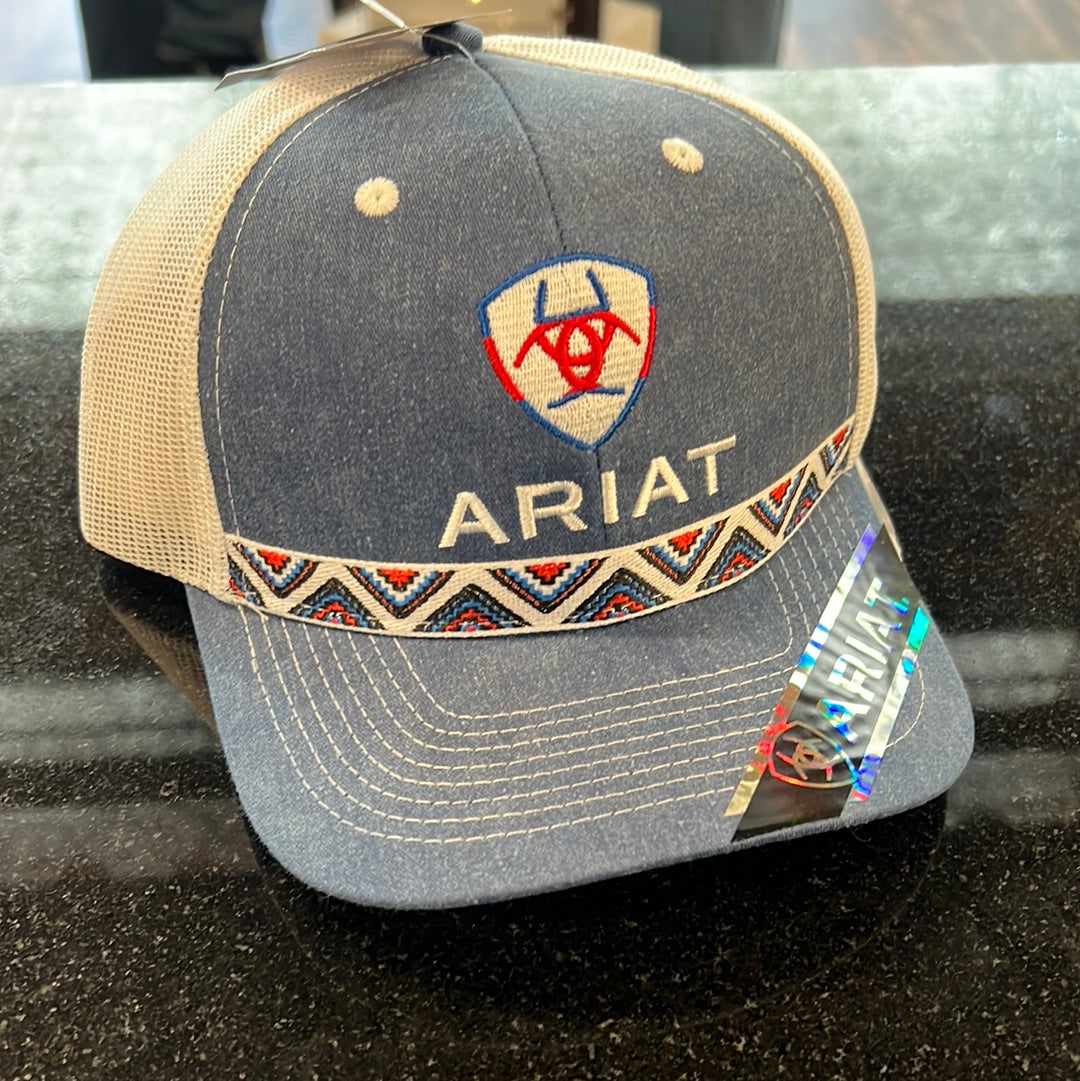 Red White & Blue Aztec Ariat Cap
