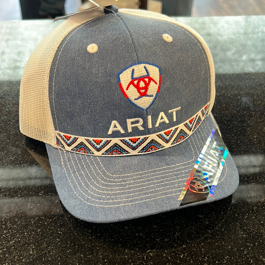 Red White & Blue Aztec Ariat Cap