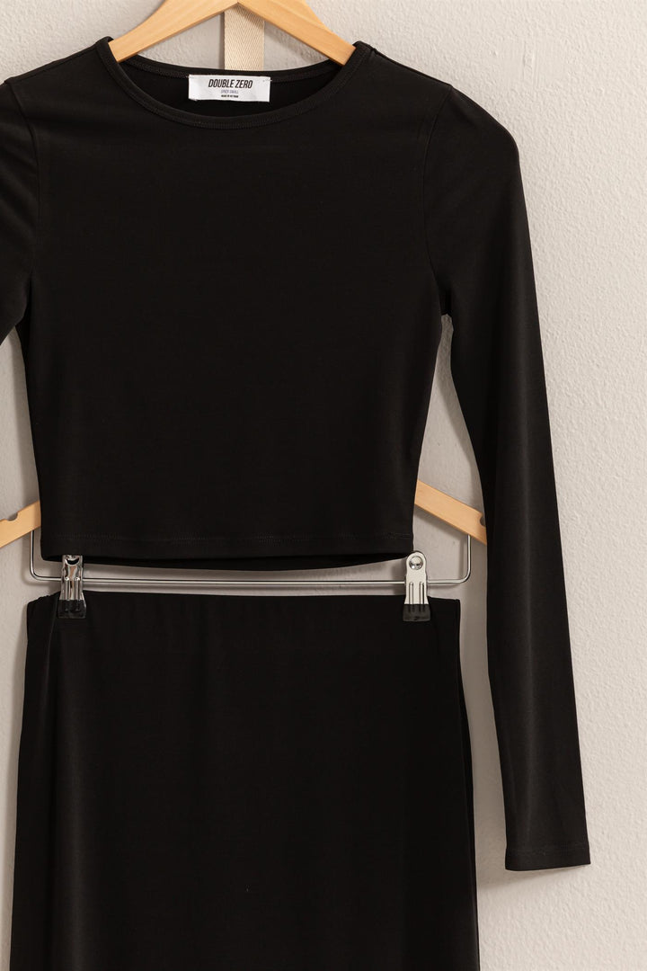 Silhouette Black 2 Piece Dress Set