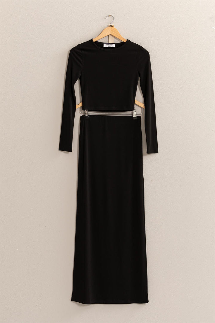 Silhouette Black 2 Piece Dress Set