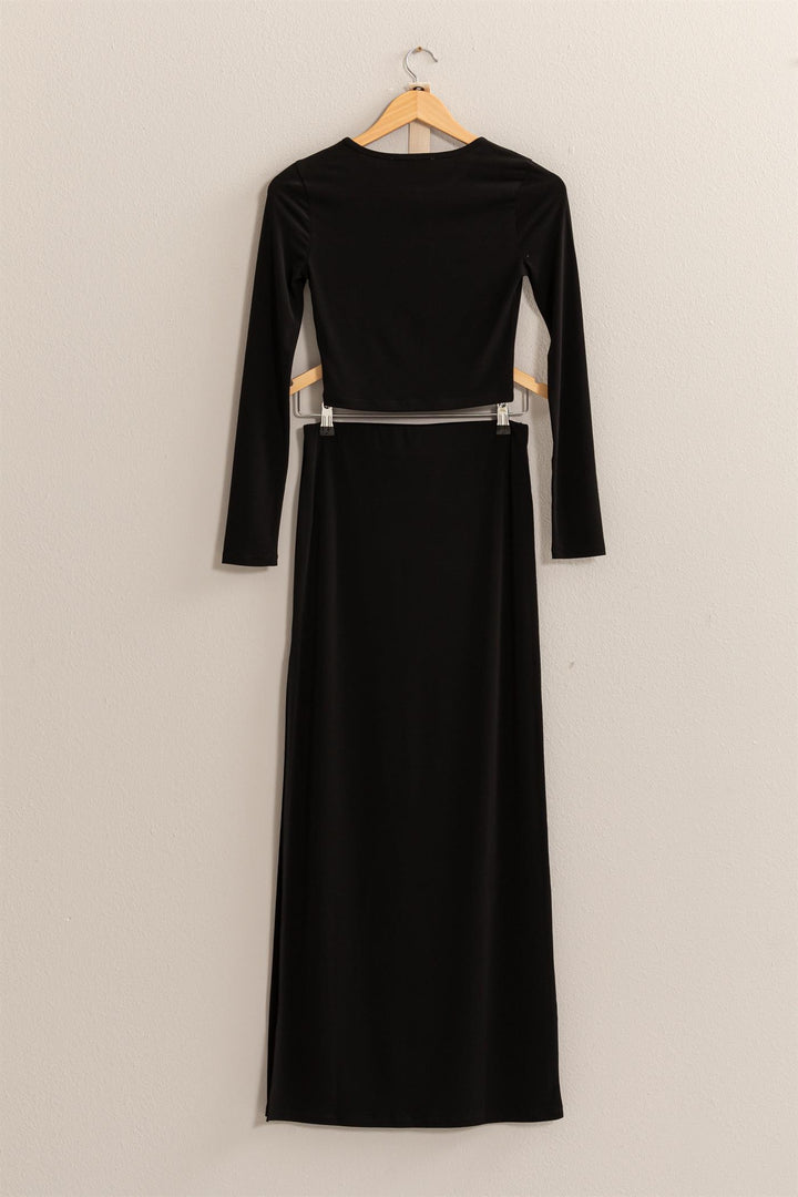 Silhouette Black 2 Piece Dress Set