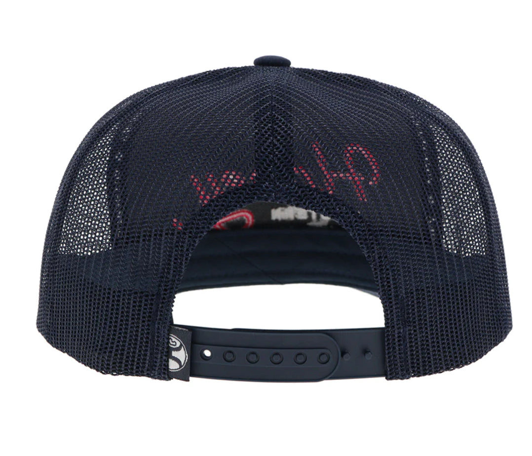 Hooey OG Navy Trucker With Pink and White Stitching