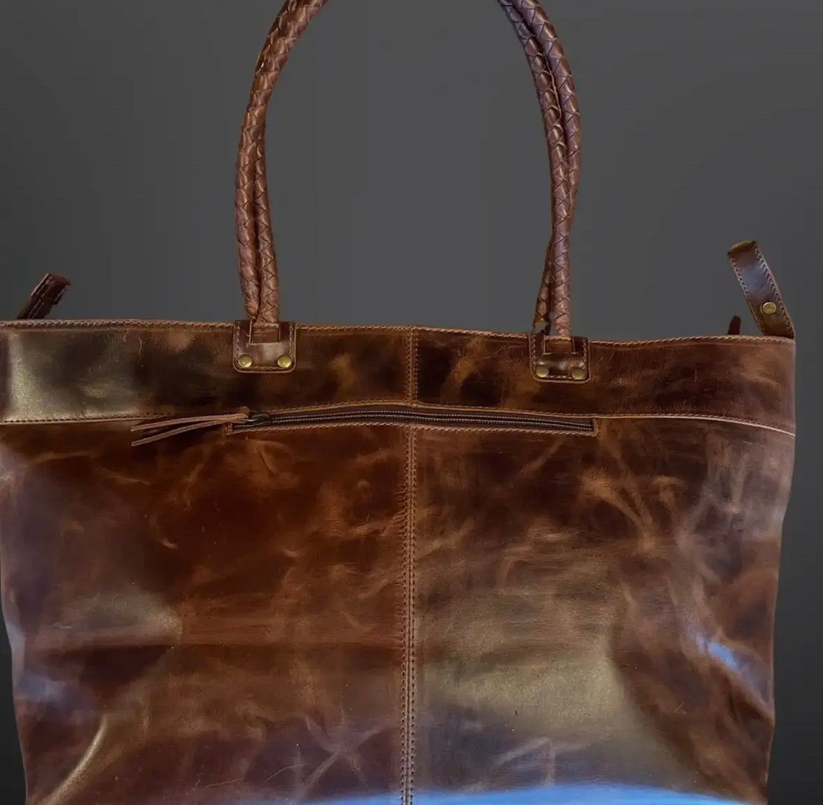Snaffle Tote Bag Distressed Oak