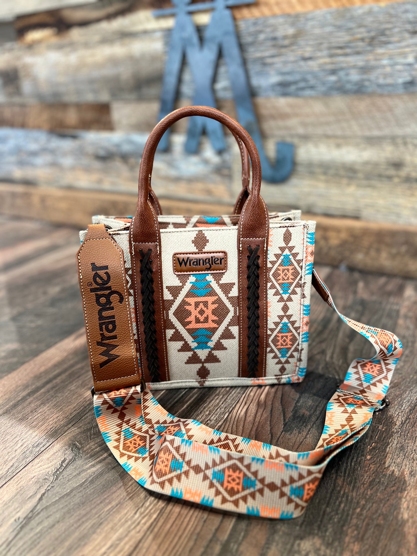 Tan Wrangler Southwestern CrossBody