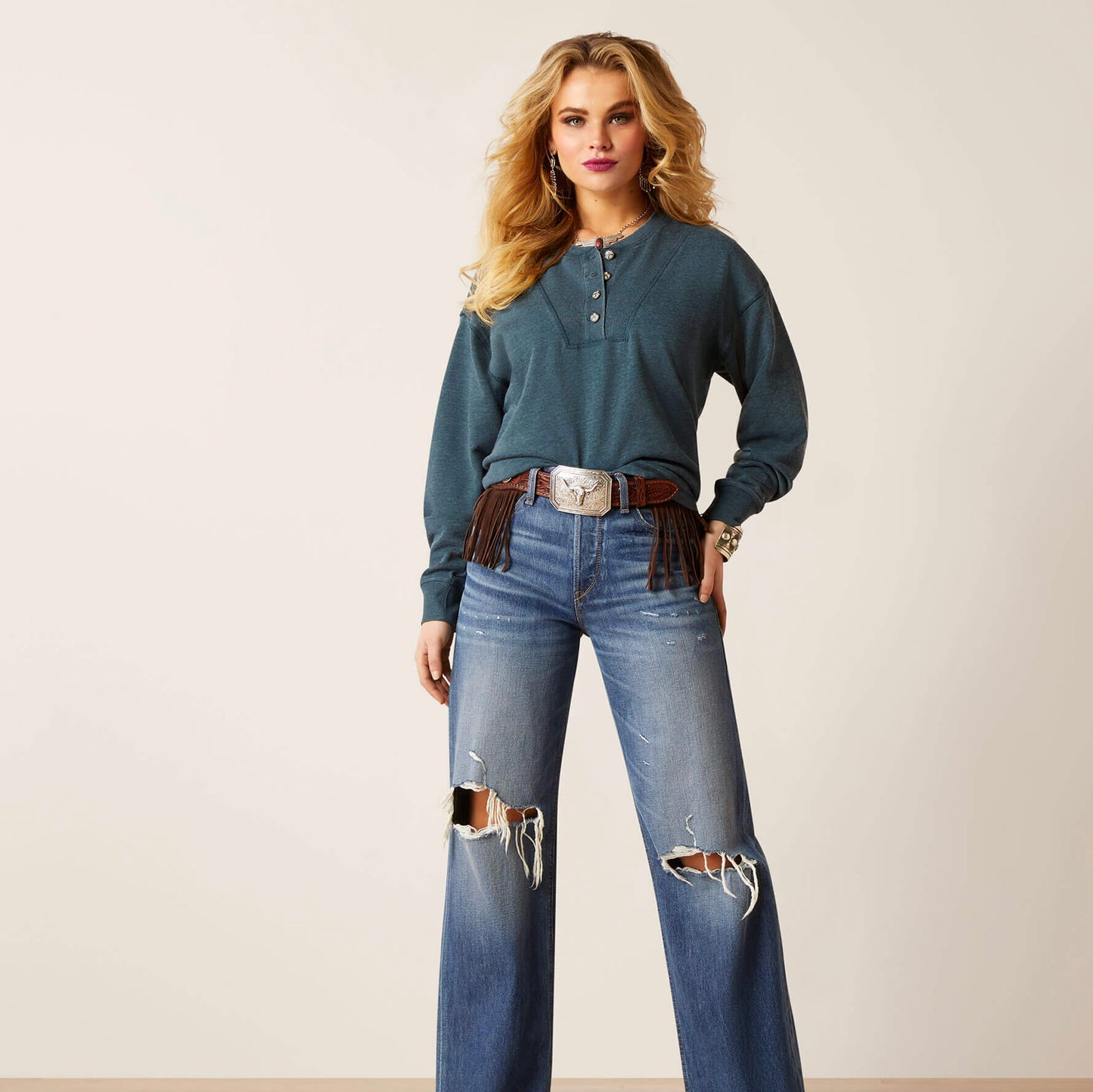 Ariat Ultra High Rise Tomboy Wide Jean