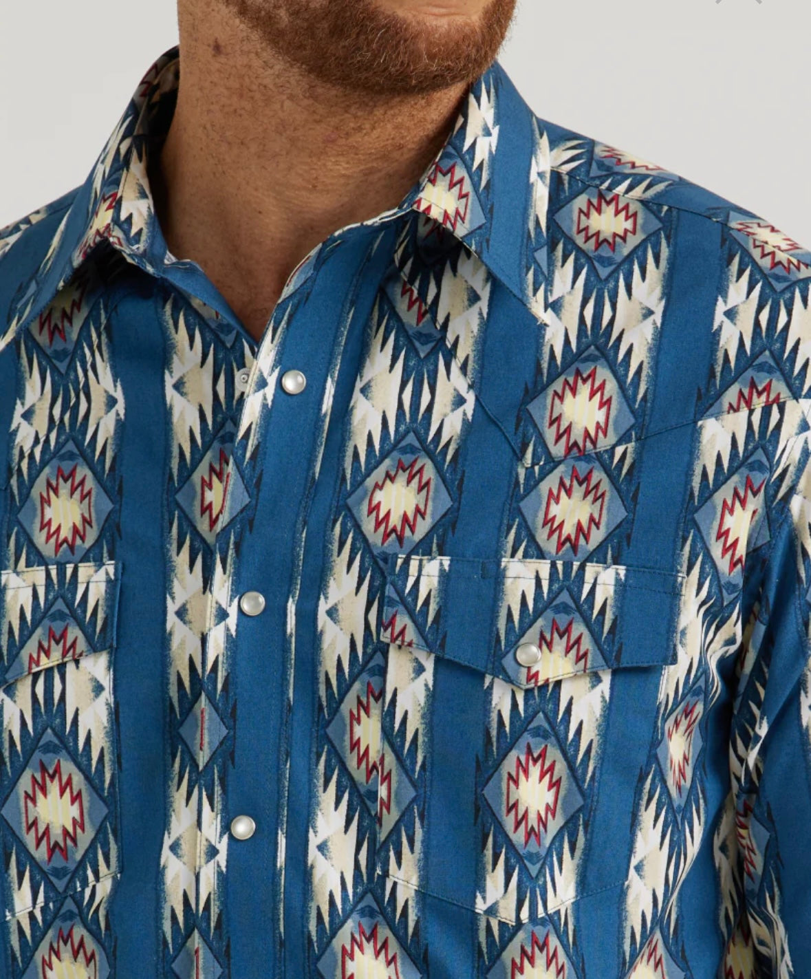 Wrangler Checotah Ocean Snap Up