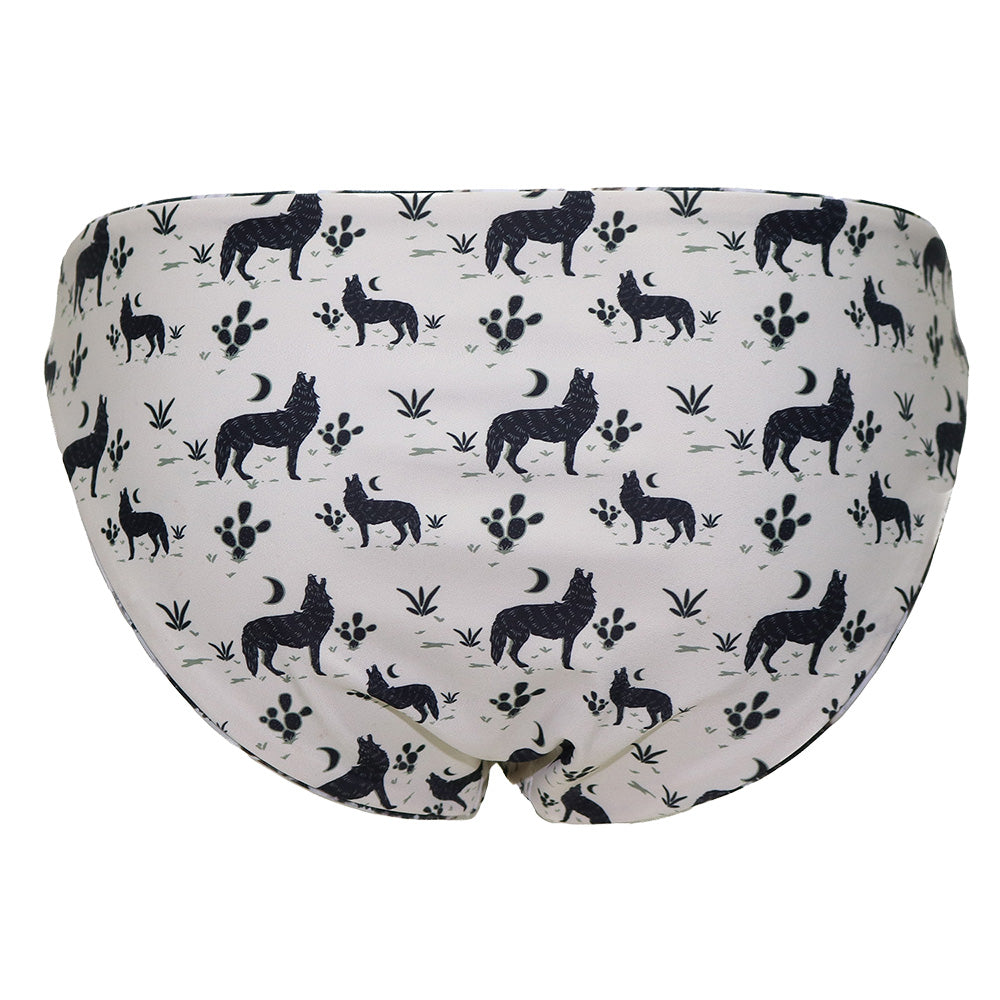 Hooey Rally Reversible Cowprint / Howl Swimsuit Bottom