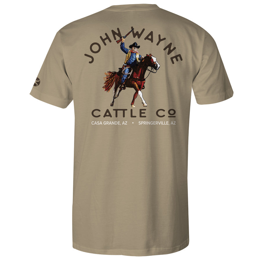 John Wayne Saddle Up Tan T-shirt