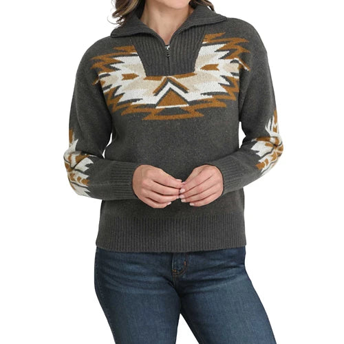Women's Cinch Aztec 1/4 Zip Sweater