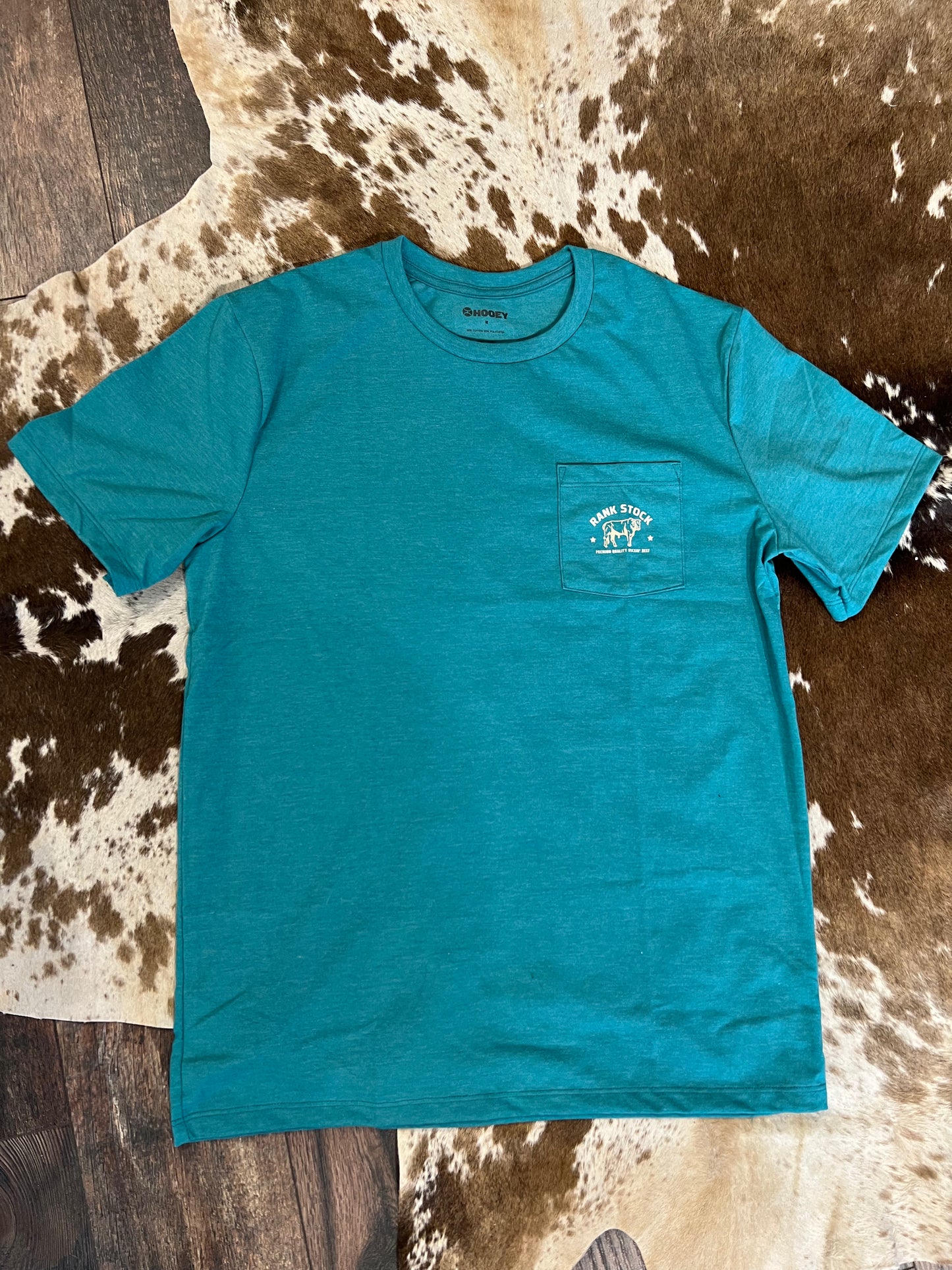 Hooey Rank Stock Teal Men’s T-shirt