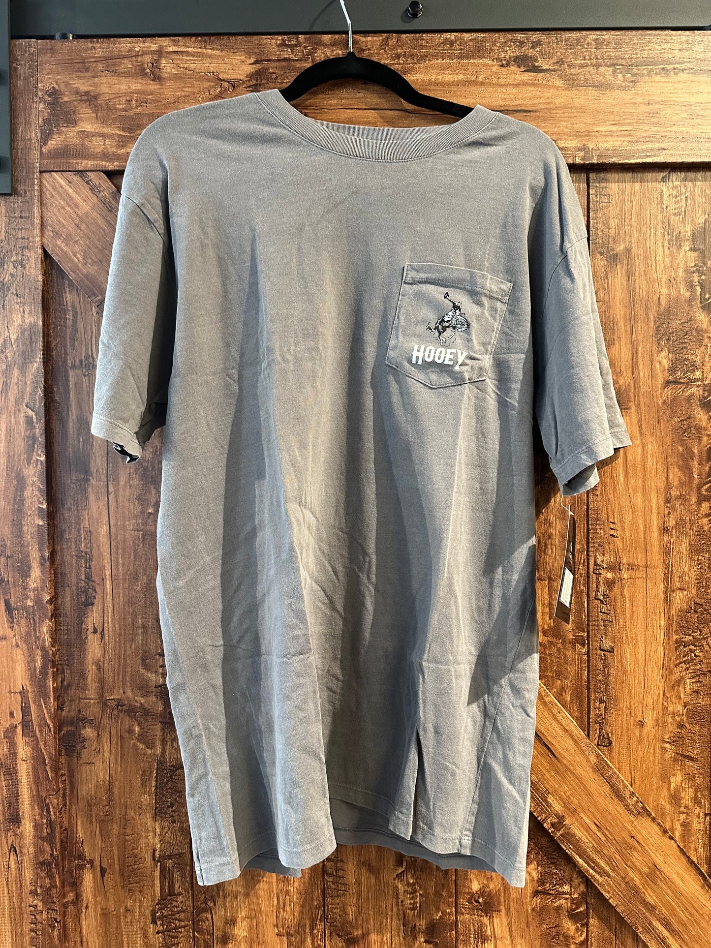 Cheyenne Grey T-shirt With Turquoise Logo