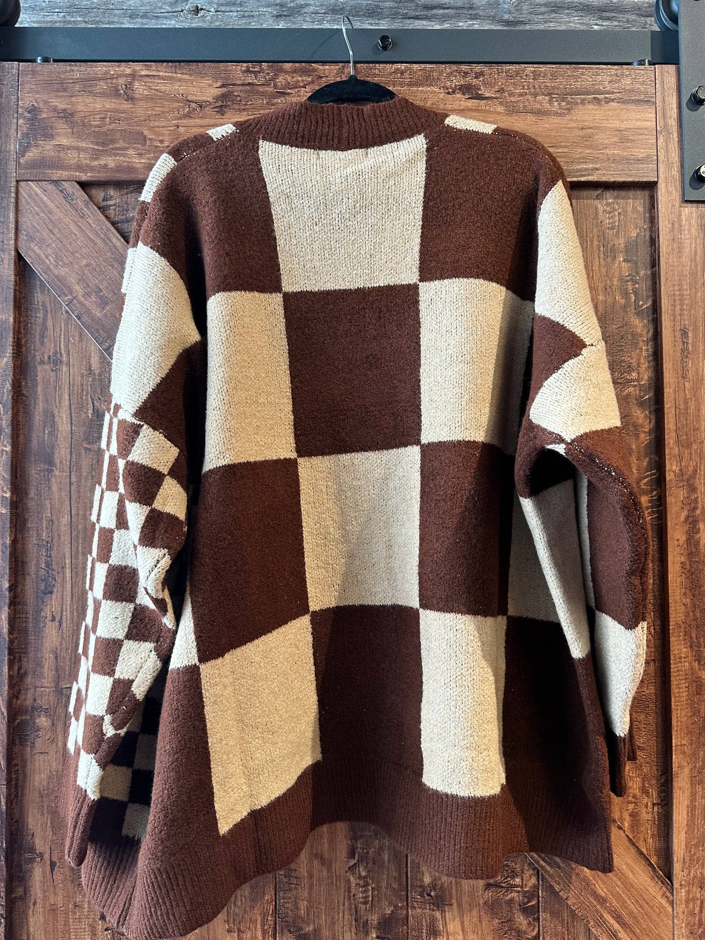 Quinn Checkered Cardigan