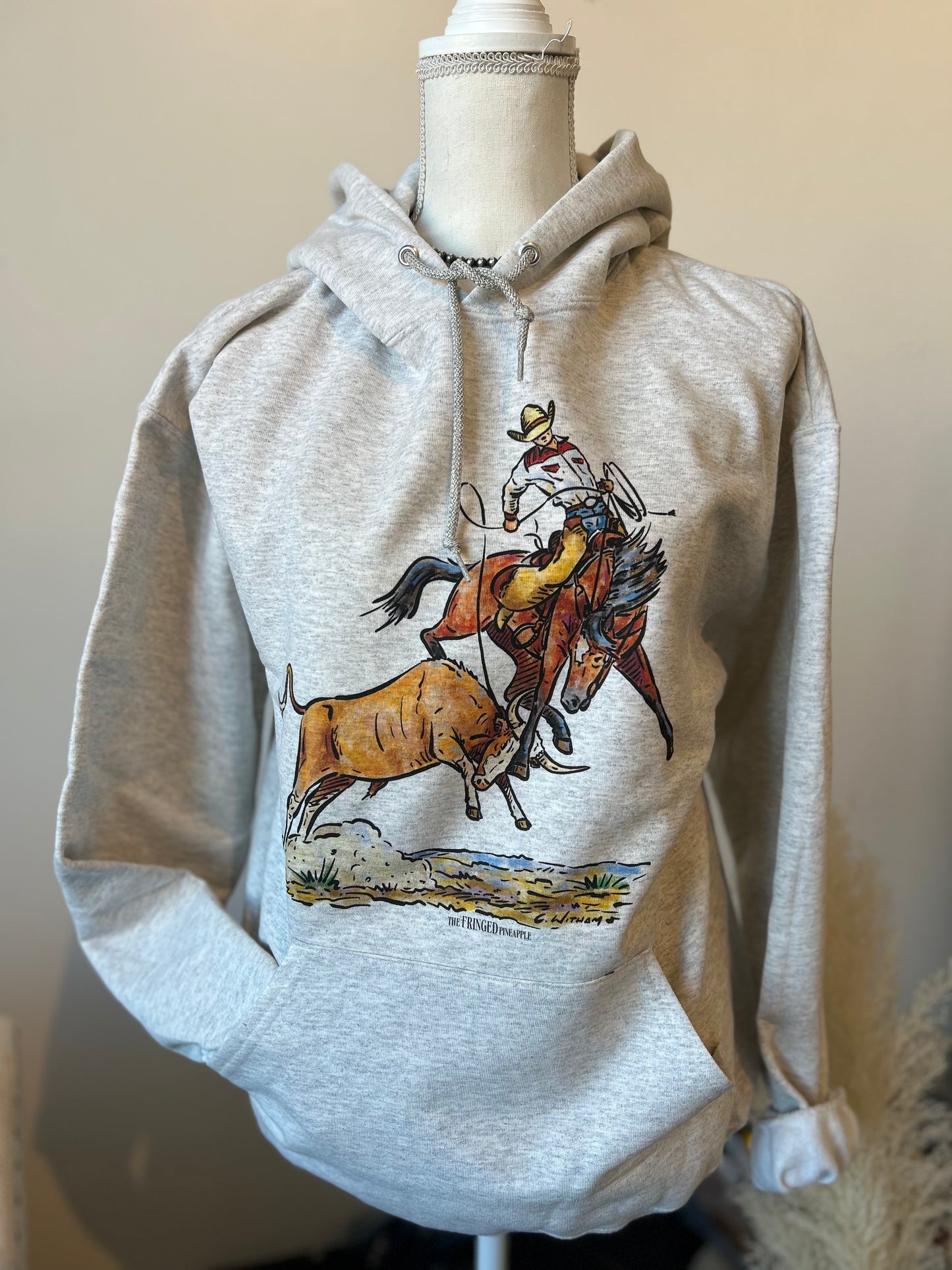 American Nights Hoodie Light Grey