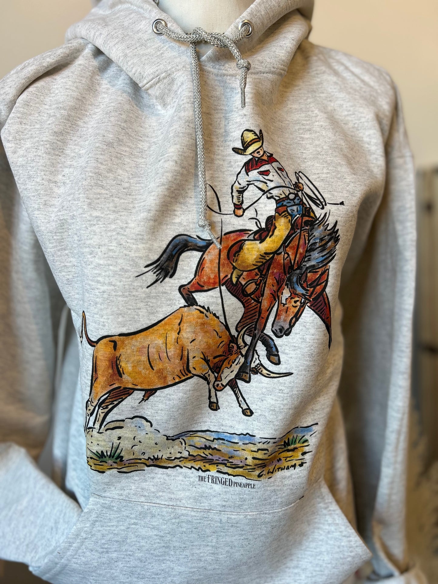 American Nights Hoodie Light Grey