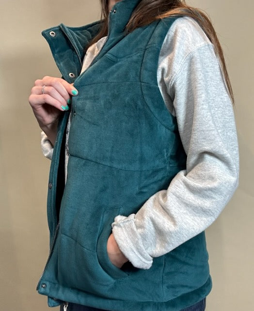 Final Sale ✨Hooey Tess Teal Hooded Vest Women's