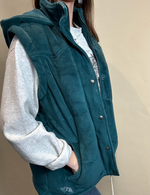 Final Sale ✨Hooey Tess Teal Hooded Vest Women's