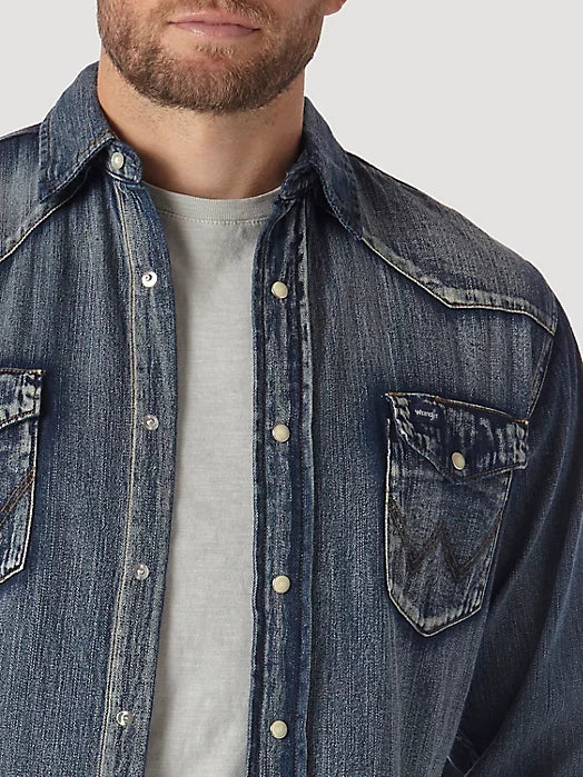 Wrangler Cowboy Snap Up Antique