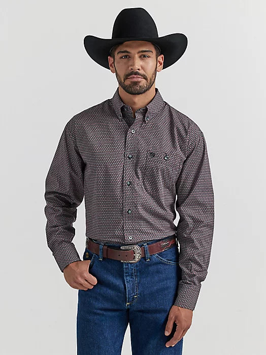 Men’s wrangler George strait button up long sleeve