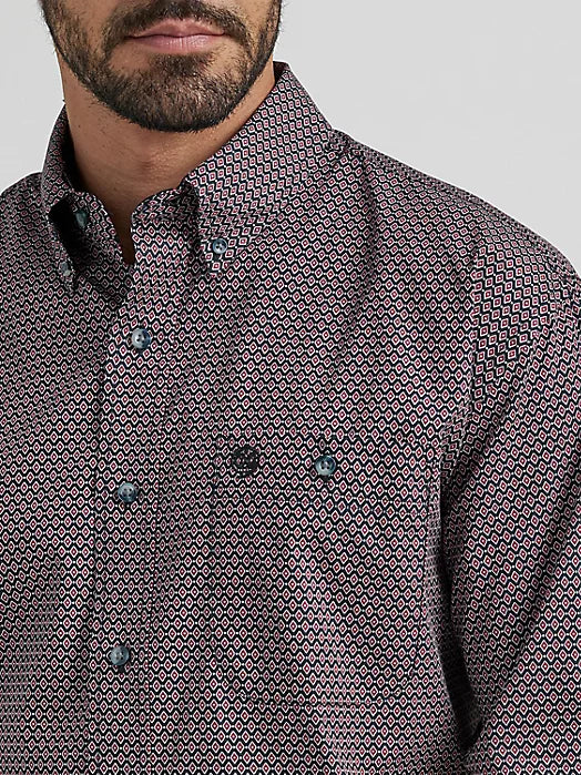 Men’s wrangler George strait button up long sleeve