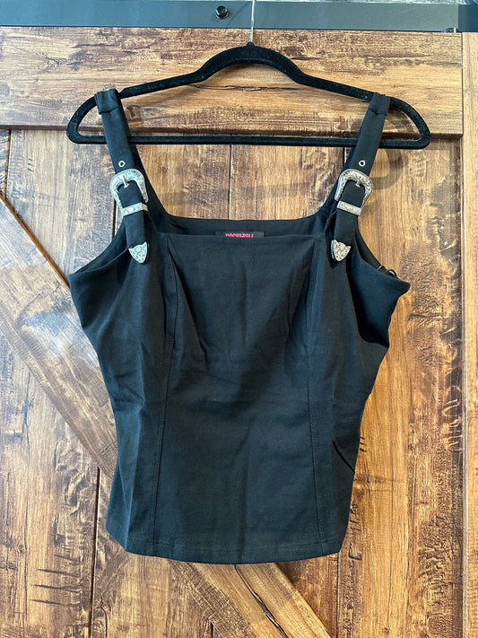 Rock & Roll Square Neck Crop Top