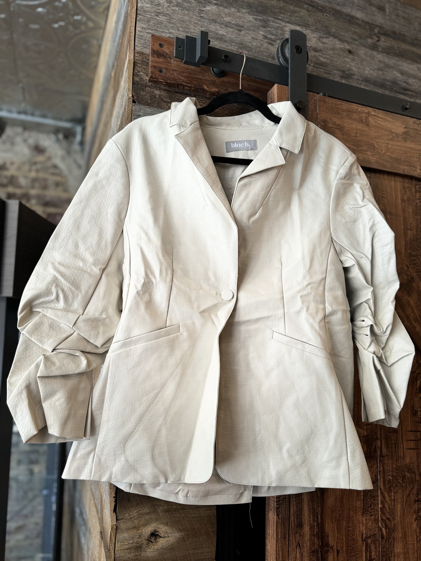 Wilco croc print Blazer