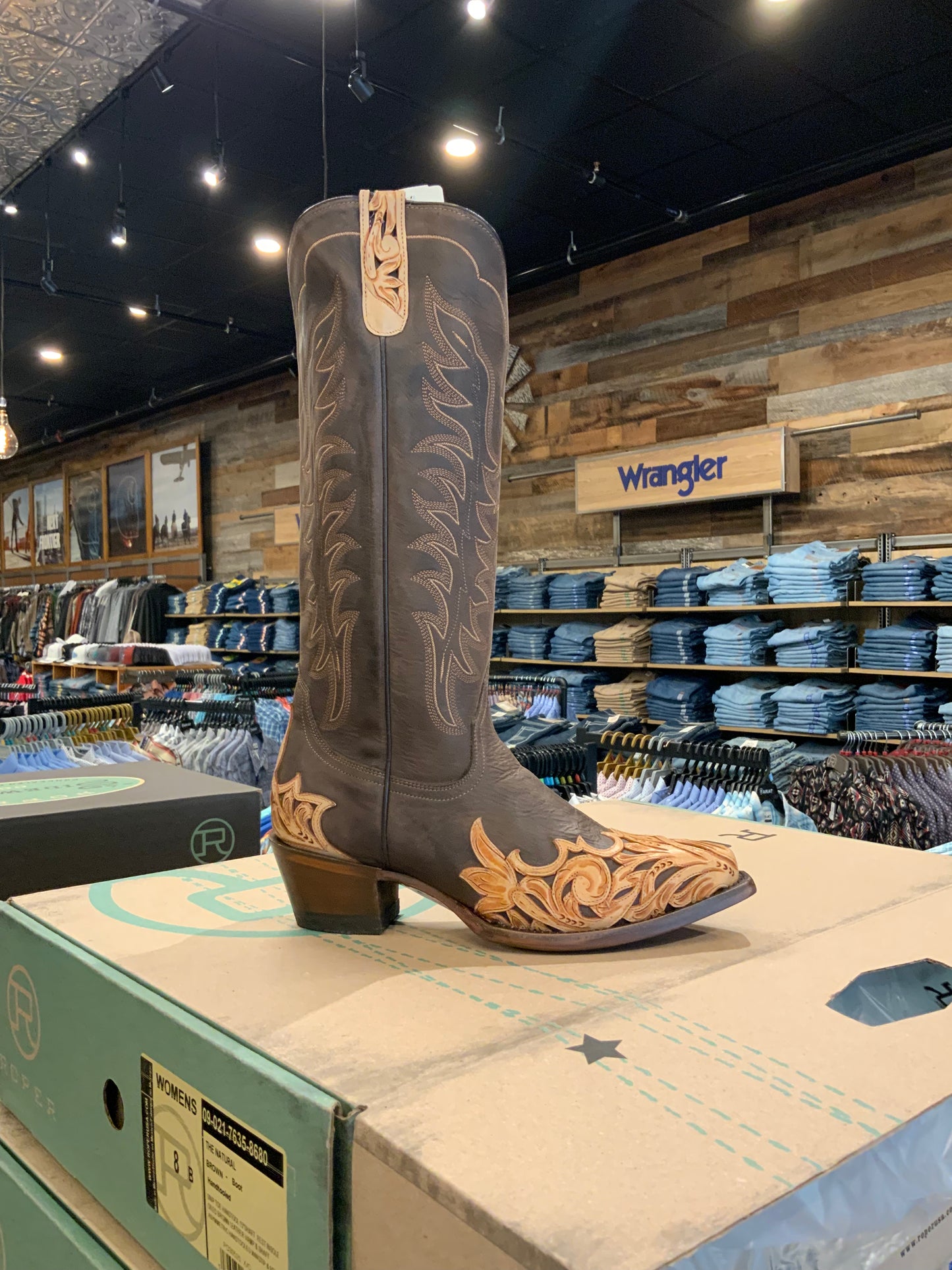 Roper Women’s The Natural Brown Snip Toe