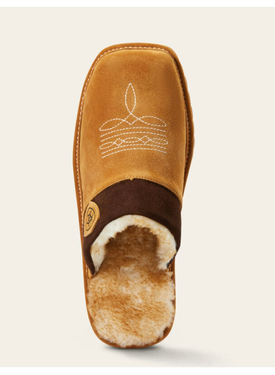 ARIAT Men’s Silversmith Square Toe Slipper Chestnut
