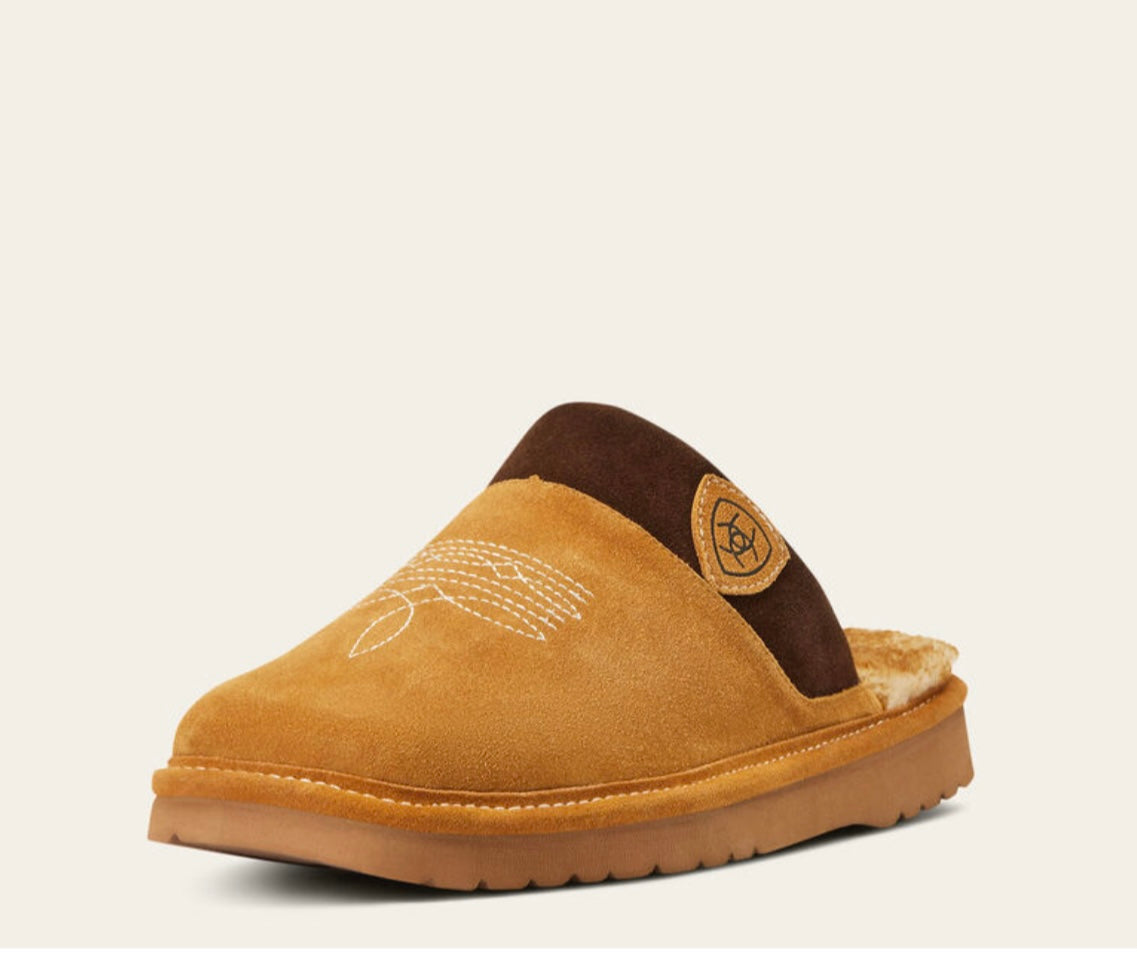 ARIAT Men’s Silversmith Square Toe Slipper Chestnut