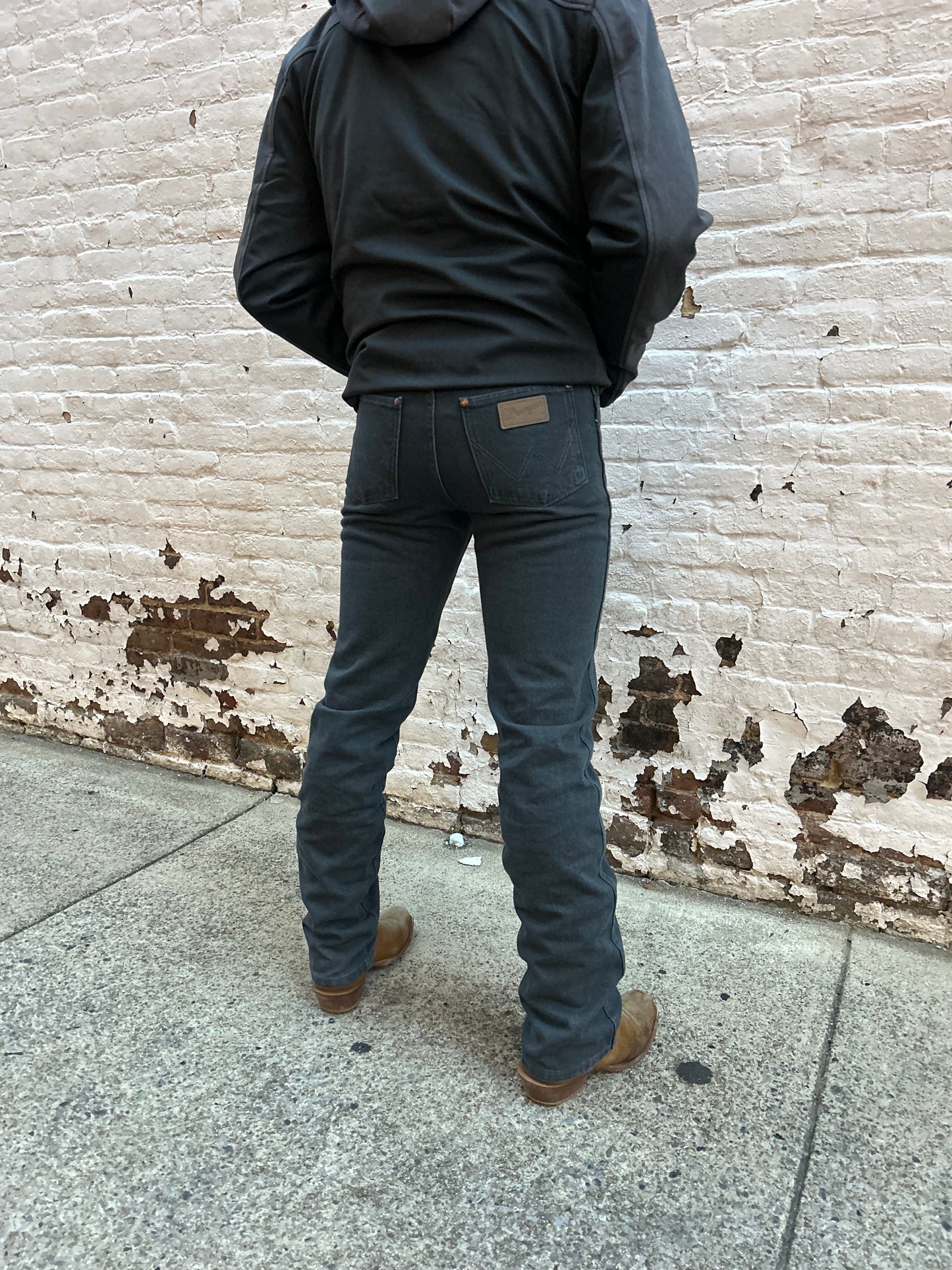 Wrangler Cowboy Cut Slim Fit 100% Cotton Charcoal