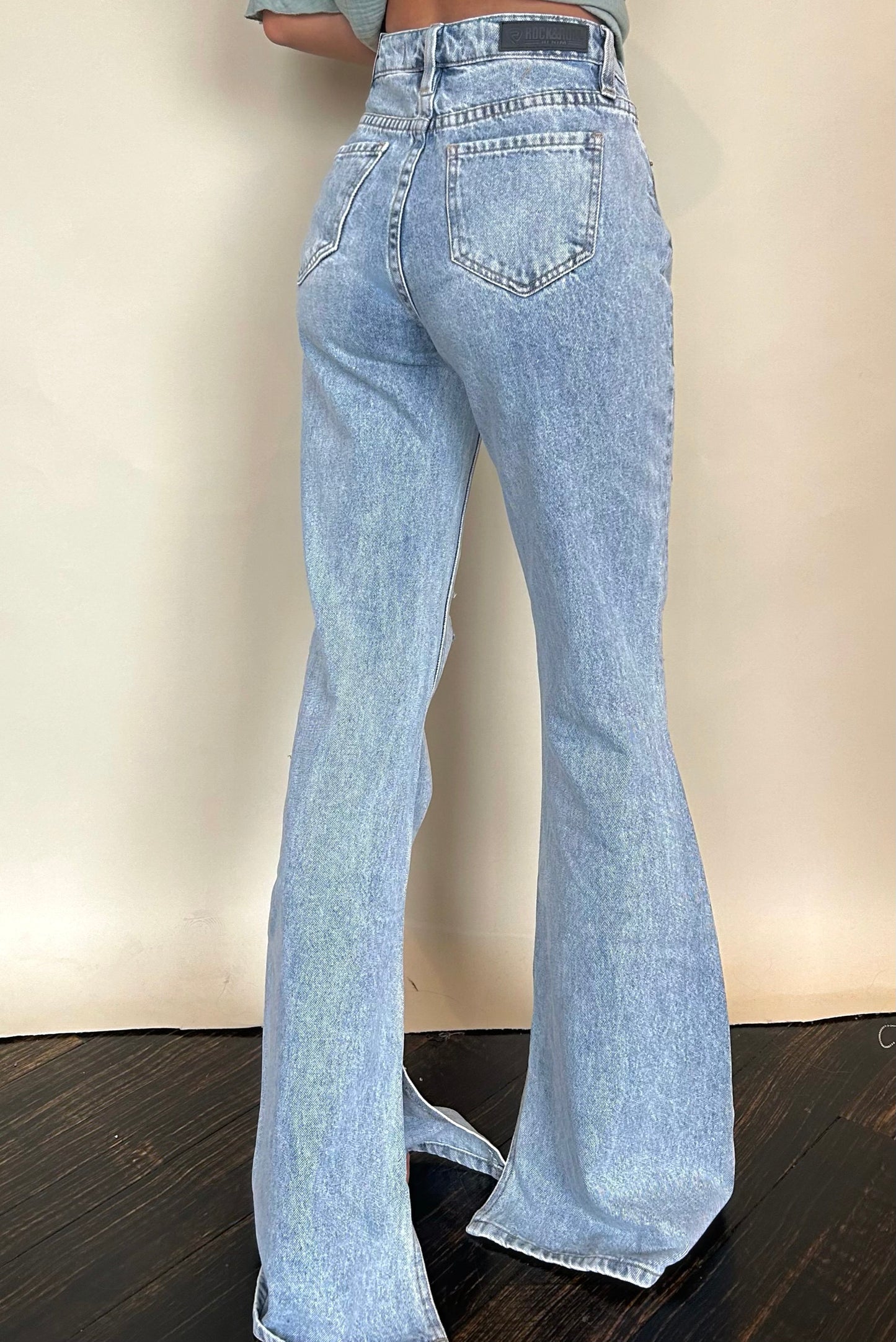 Sale ✨Amelia Hem Slit Flares Extra Long