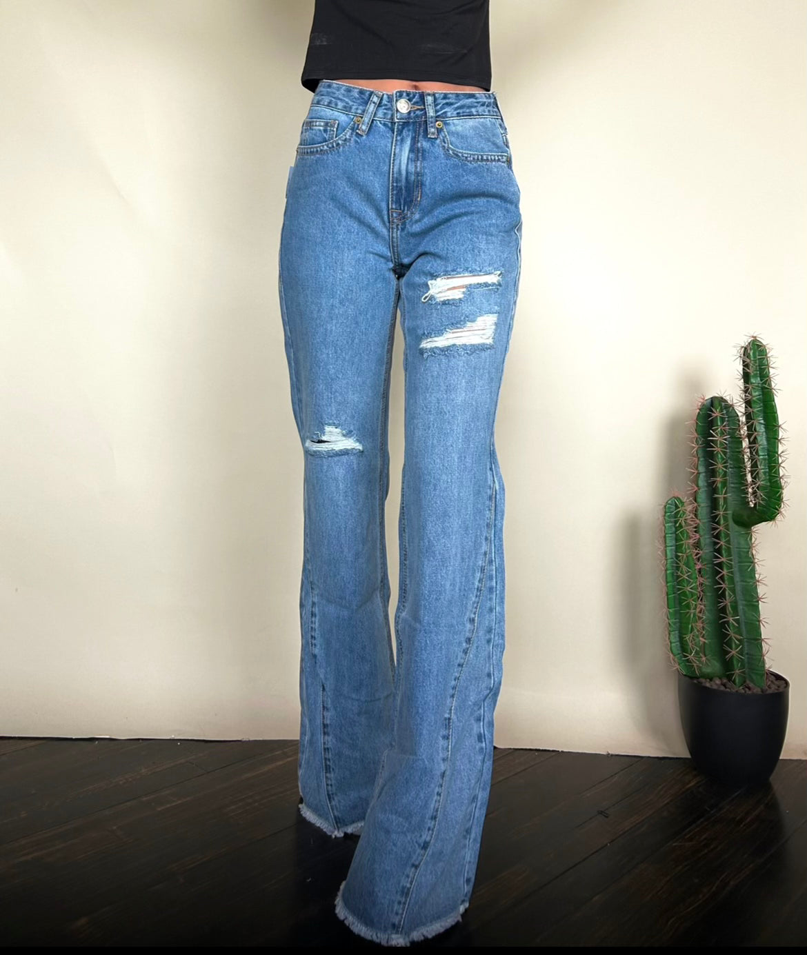 Final Sale ✨Martina Palazzo distressed Women's Jeans