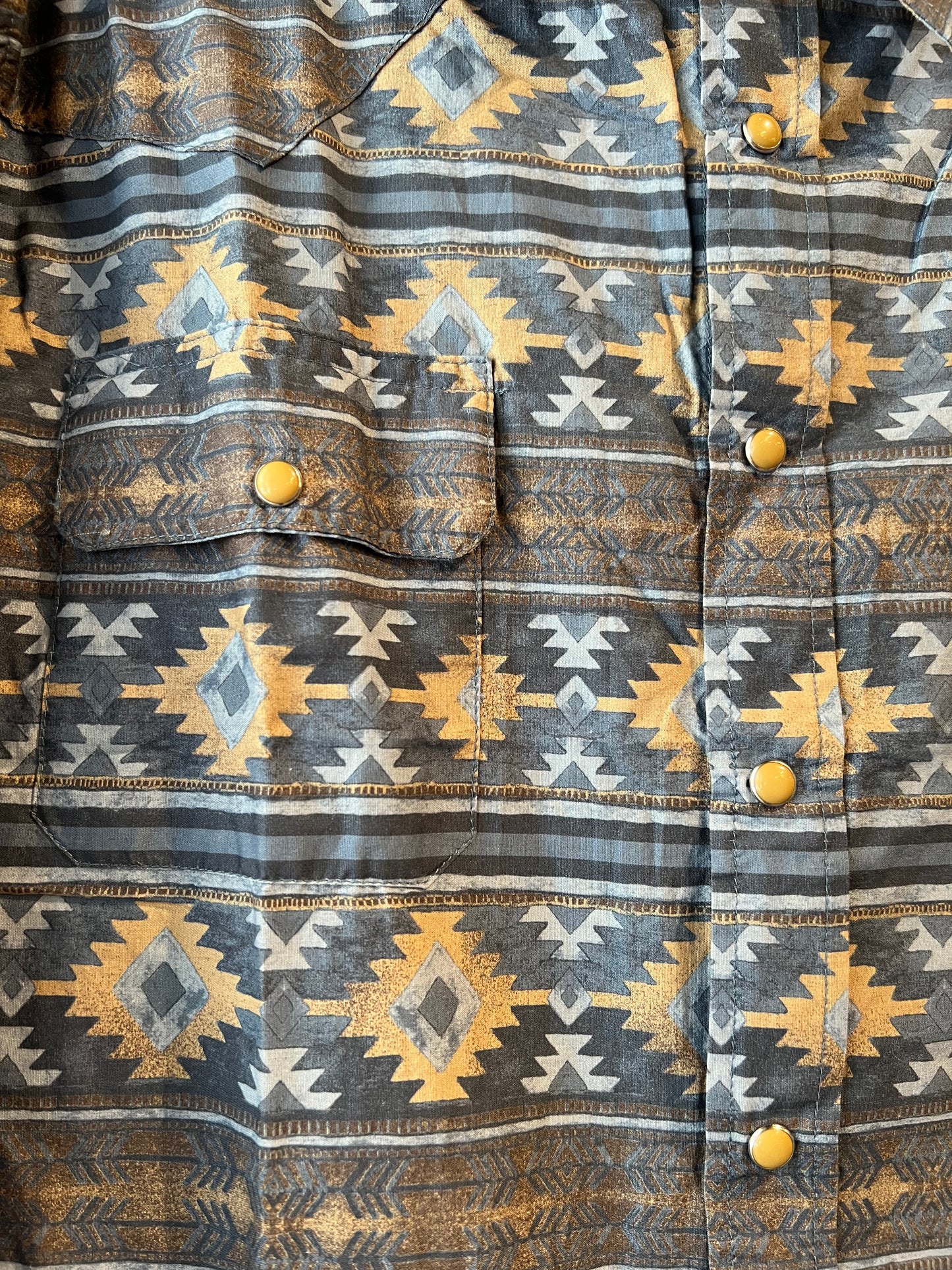 Indigo Aztec Snap Up