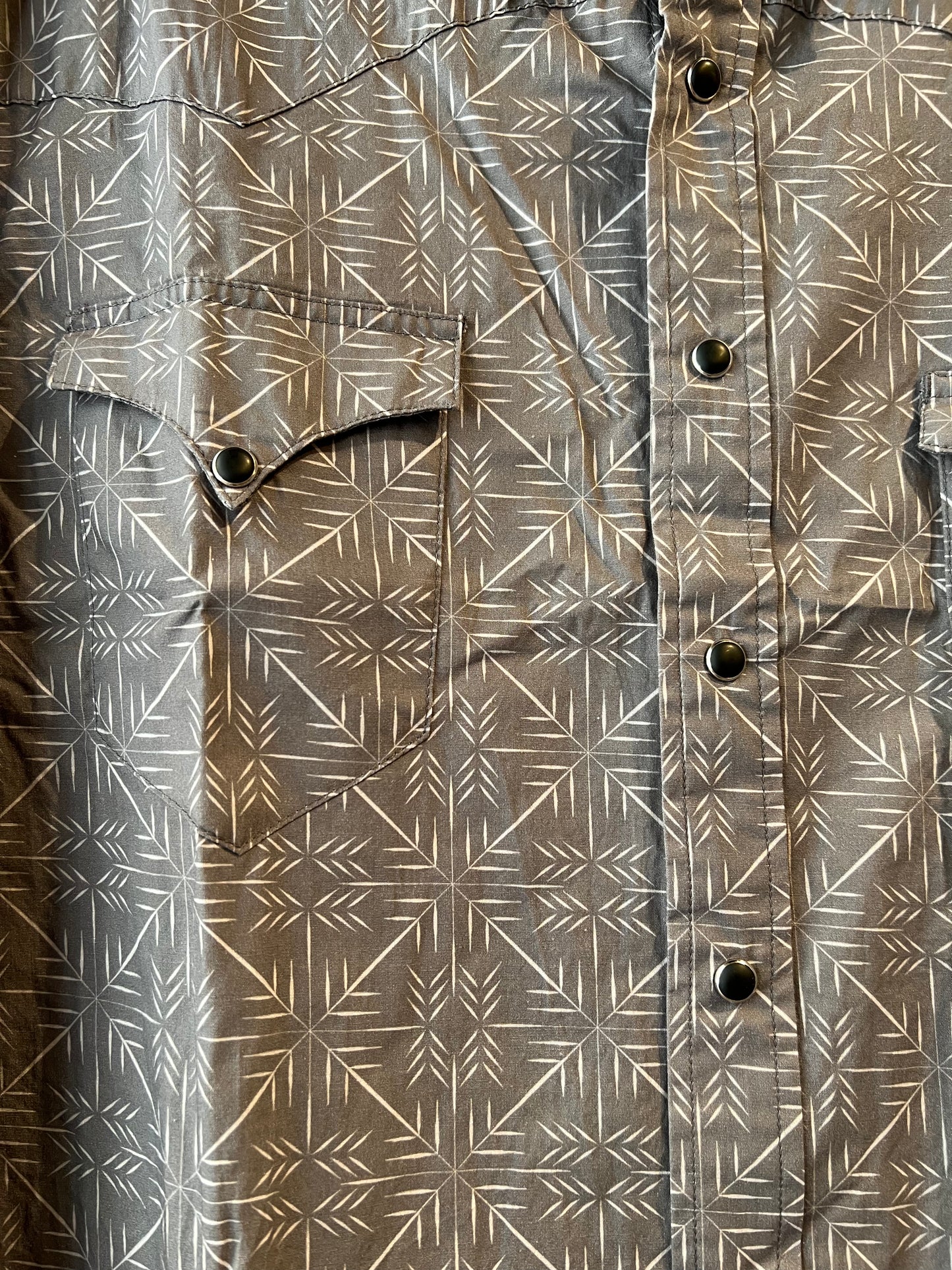 Arrow Points Print Men’s Snap Up