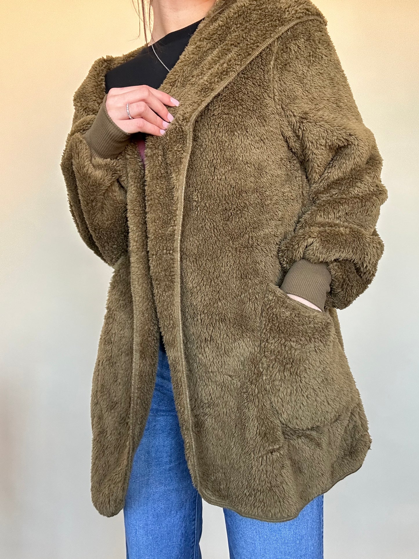 Belle Hooded Cardigan Chocolate