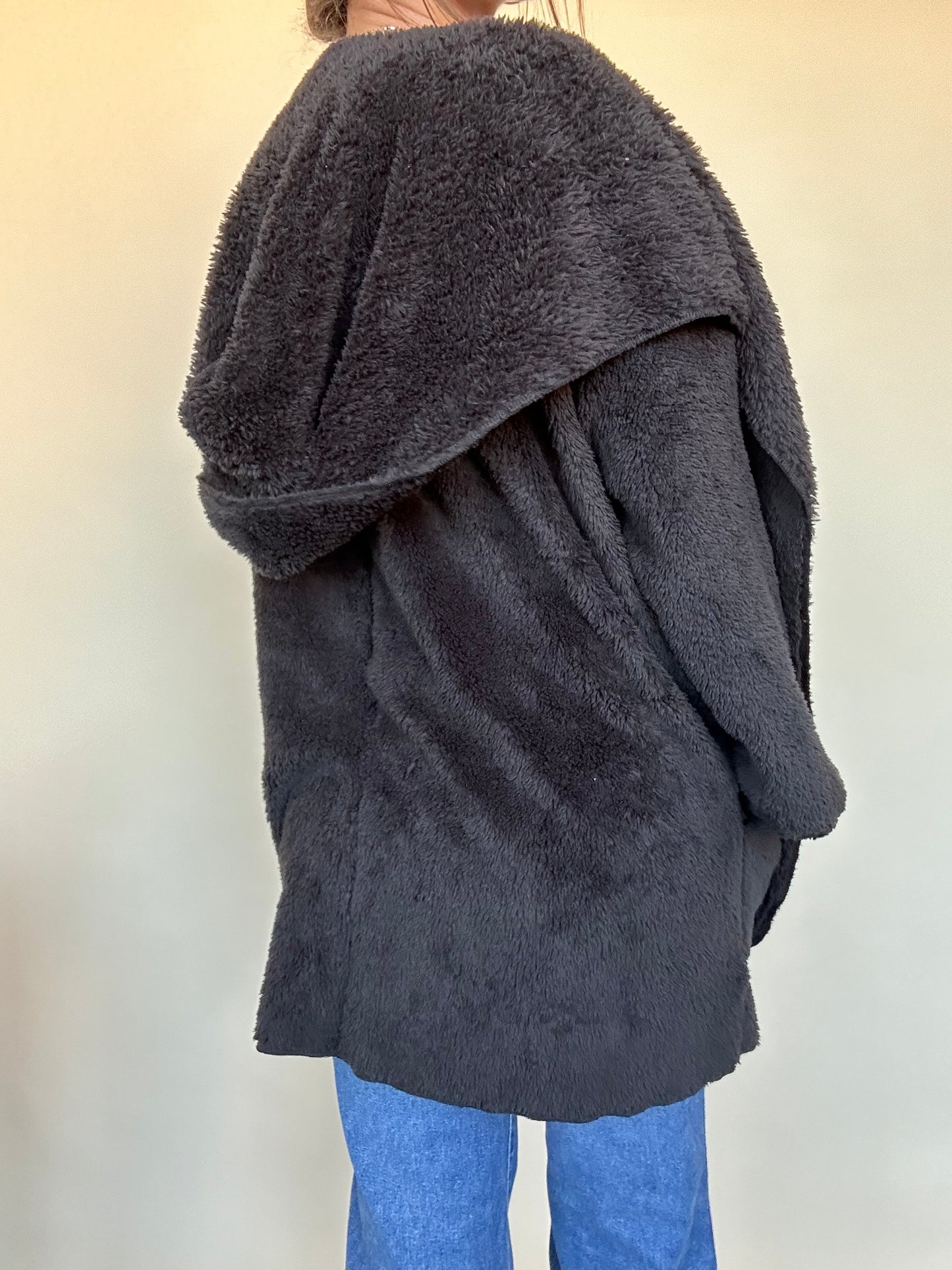 Belle Hooded Cardigan Black