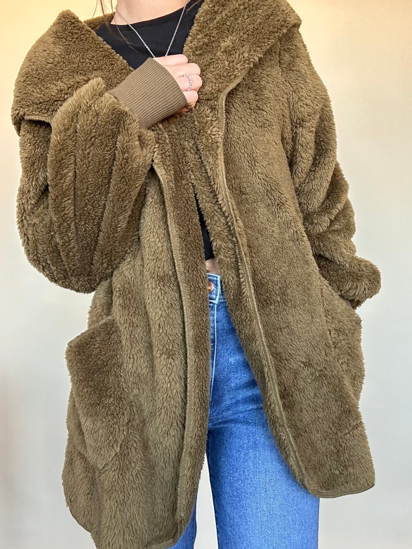Belle Hooded Cardigan Chocolate