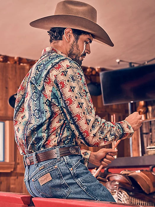 Wrangler Forest Black Checotah Snap Up