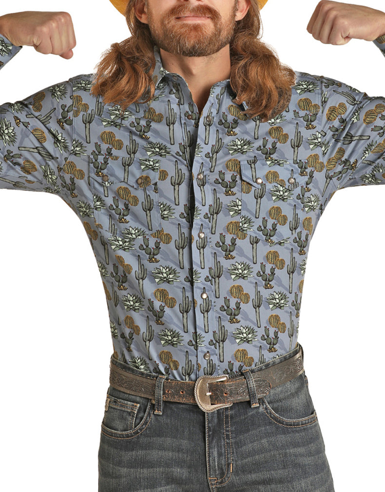 Final Sale ✨ Dale Brisby Cactus Field Blue